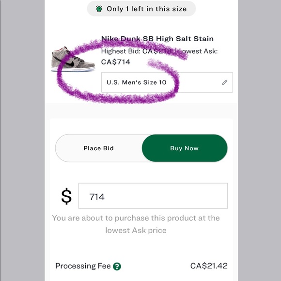 COPY - Nike SB Dunk High Salt Stain - Picture 4 of 7
